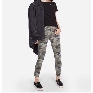 Express camo print ankle pants